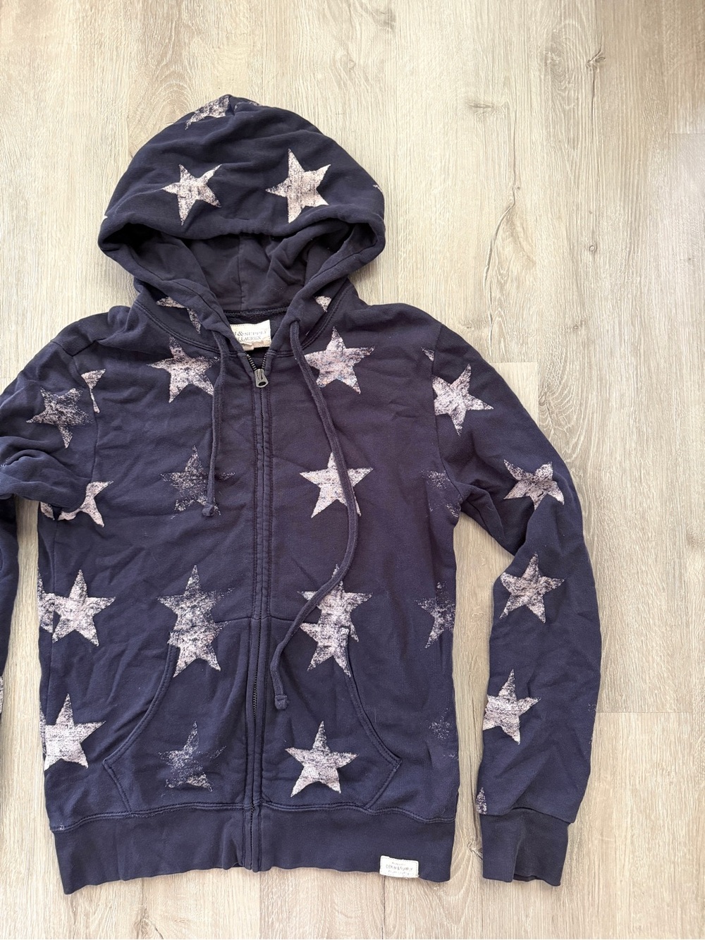 Ralph Lauren Denim & Supply Stars American Full Zip hoodie Navy Blue Small